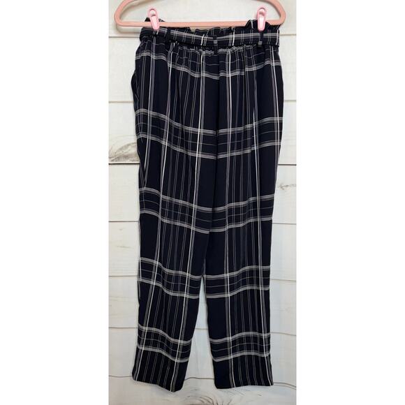 Current Air Pants Size MED Navy With Tie Waist White Stripes - Picture 2 of 6